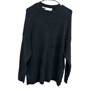 ZARA NEW Womens Black Wool Blend Sweater Size Medium